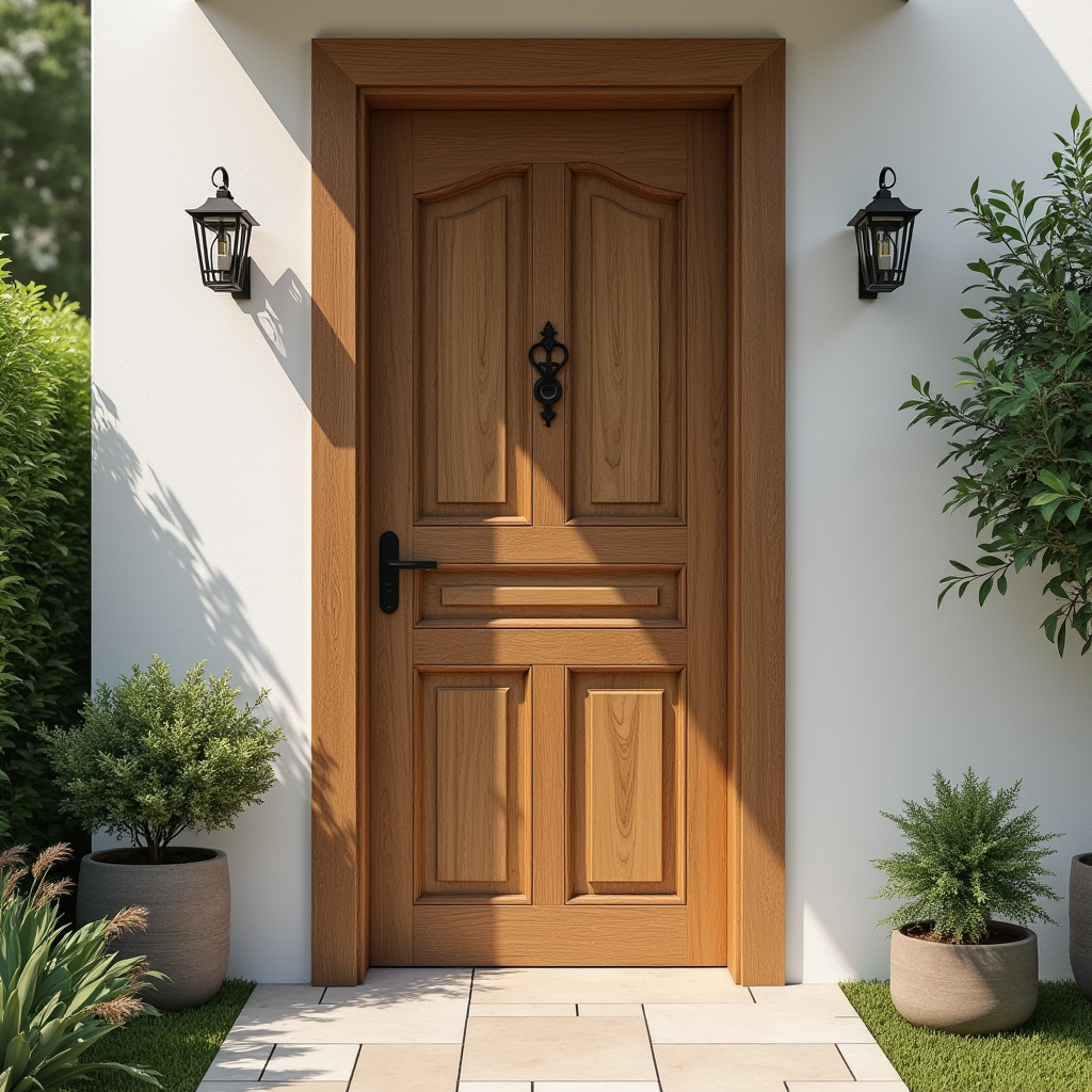 puerta madera exterior